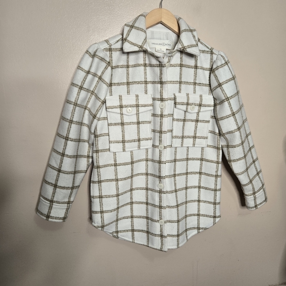 Treasure & Bond Plaid Shirt Jacket